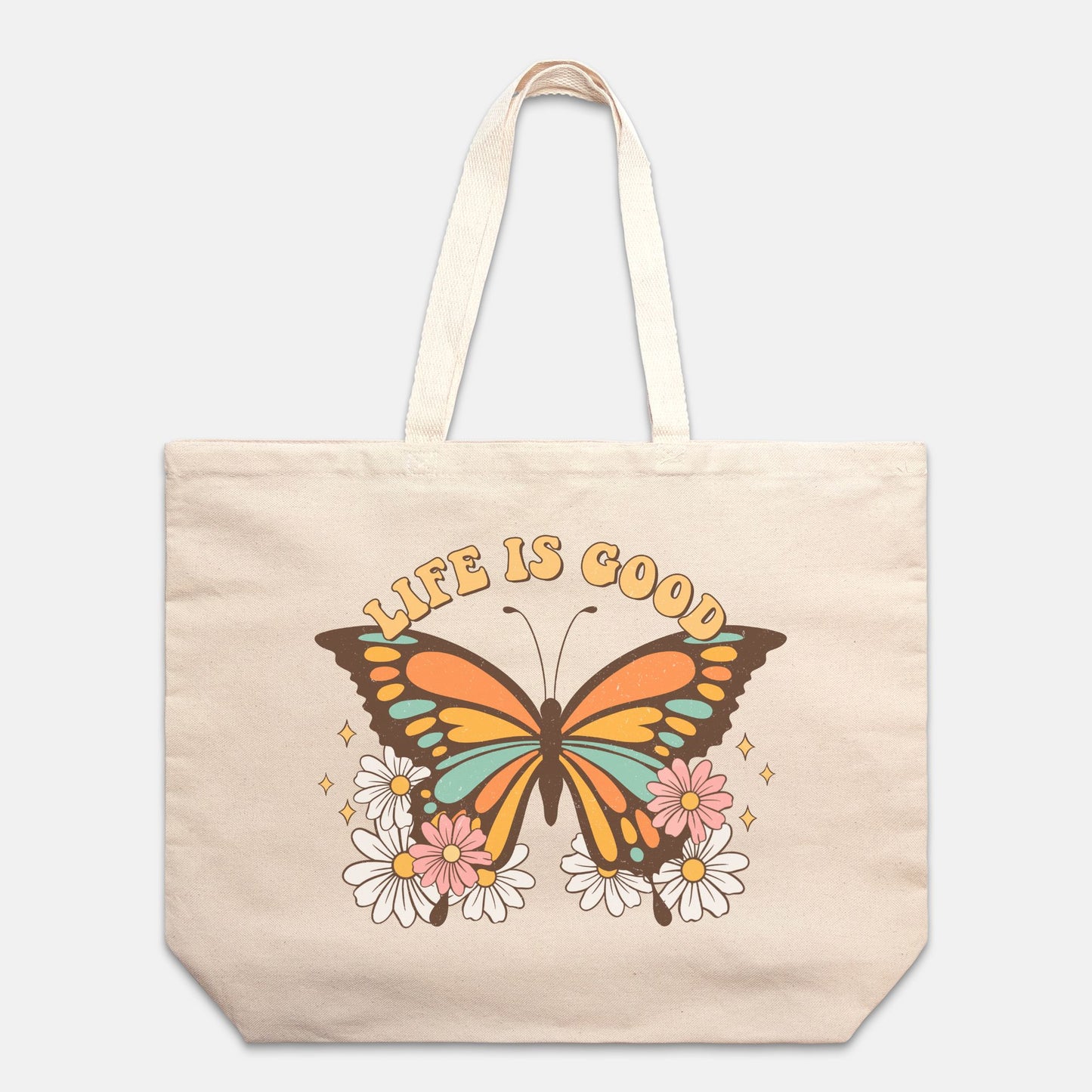 Life is Good Retro Oversized Tote