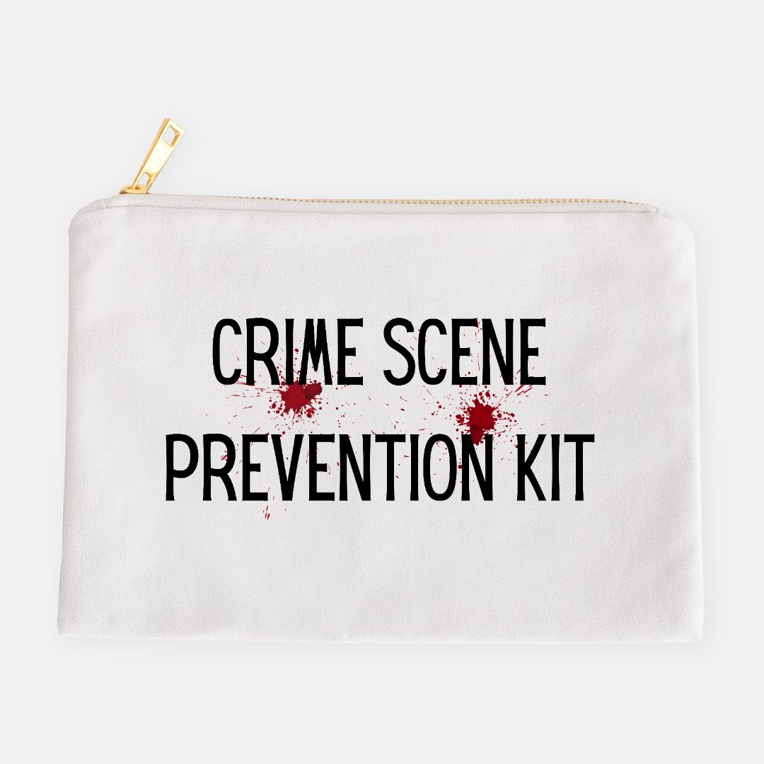 Crime Scene Prevention Kit Cosmetic Bag