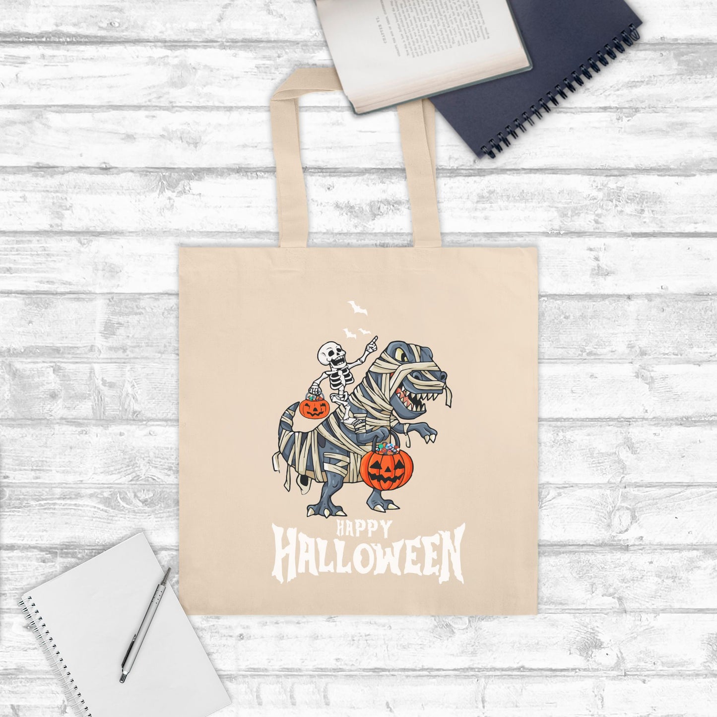 Mummy Rex Trick or Treat Lightweight Tote Bag