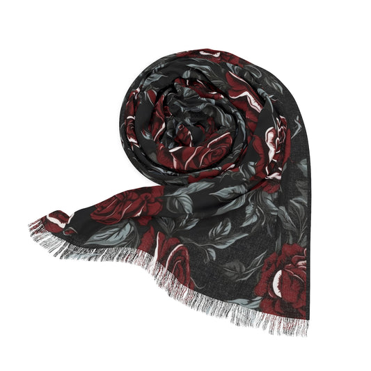 Gothic Dark Roses Scarf