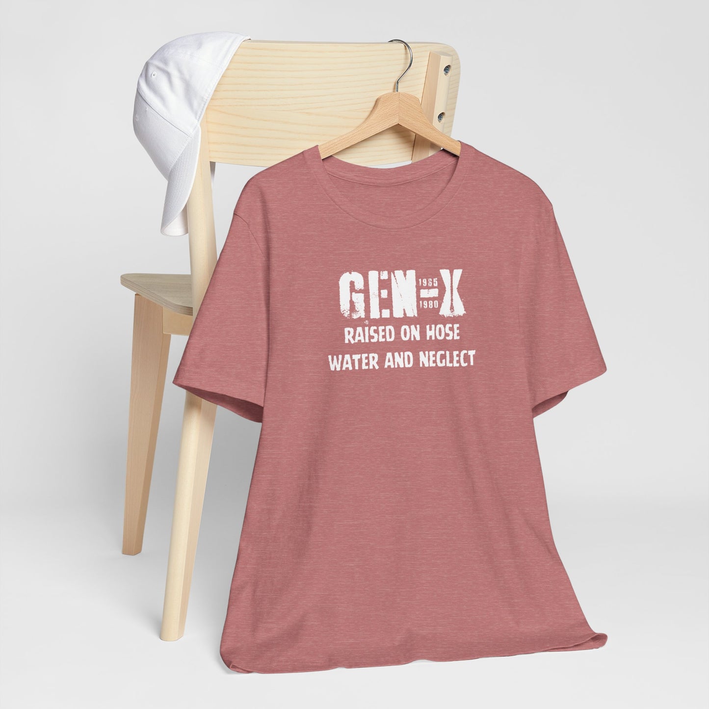 Gen -X Raised On Hose Water And Neglect Unisex Short Sleeve Jersey Tee