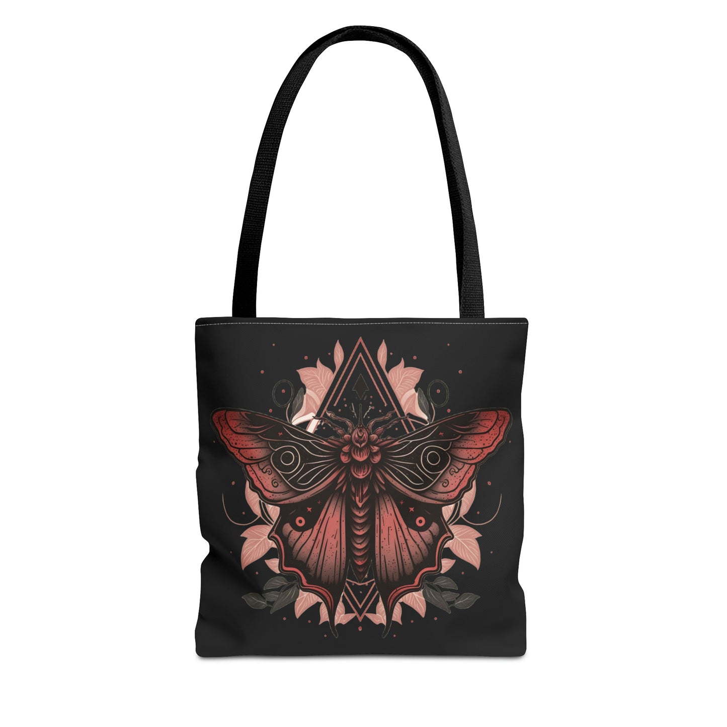 Gothic Pink Moth Tote Bag (AOP)