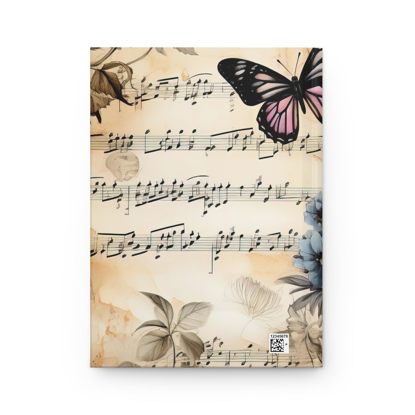 Butterfly Notes Hardcover Journal Matte