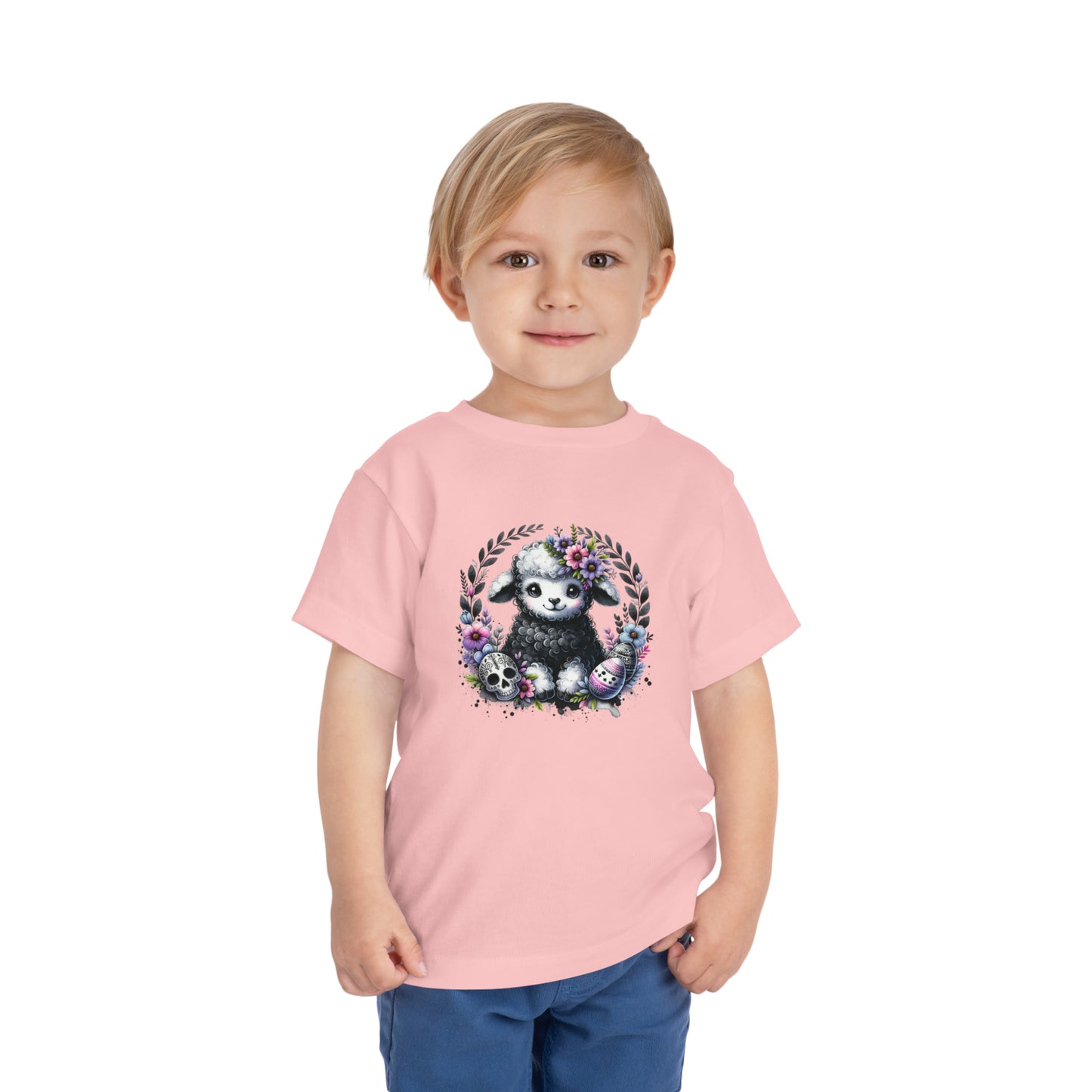 Dark Lamb Toddler Short Sleeve Tee (2T-5T)