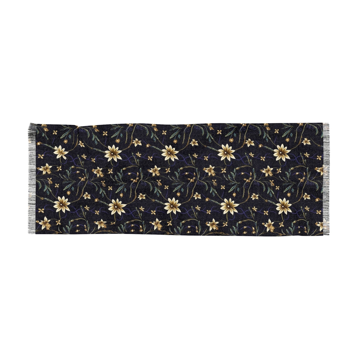 Midnight Star Daisies Light Scarf