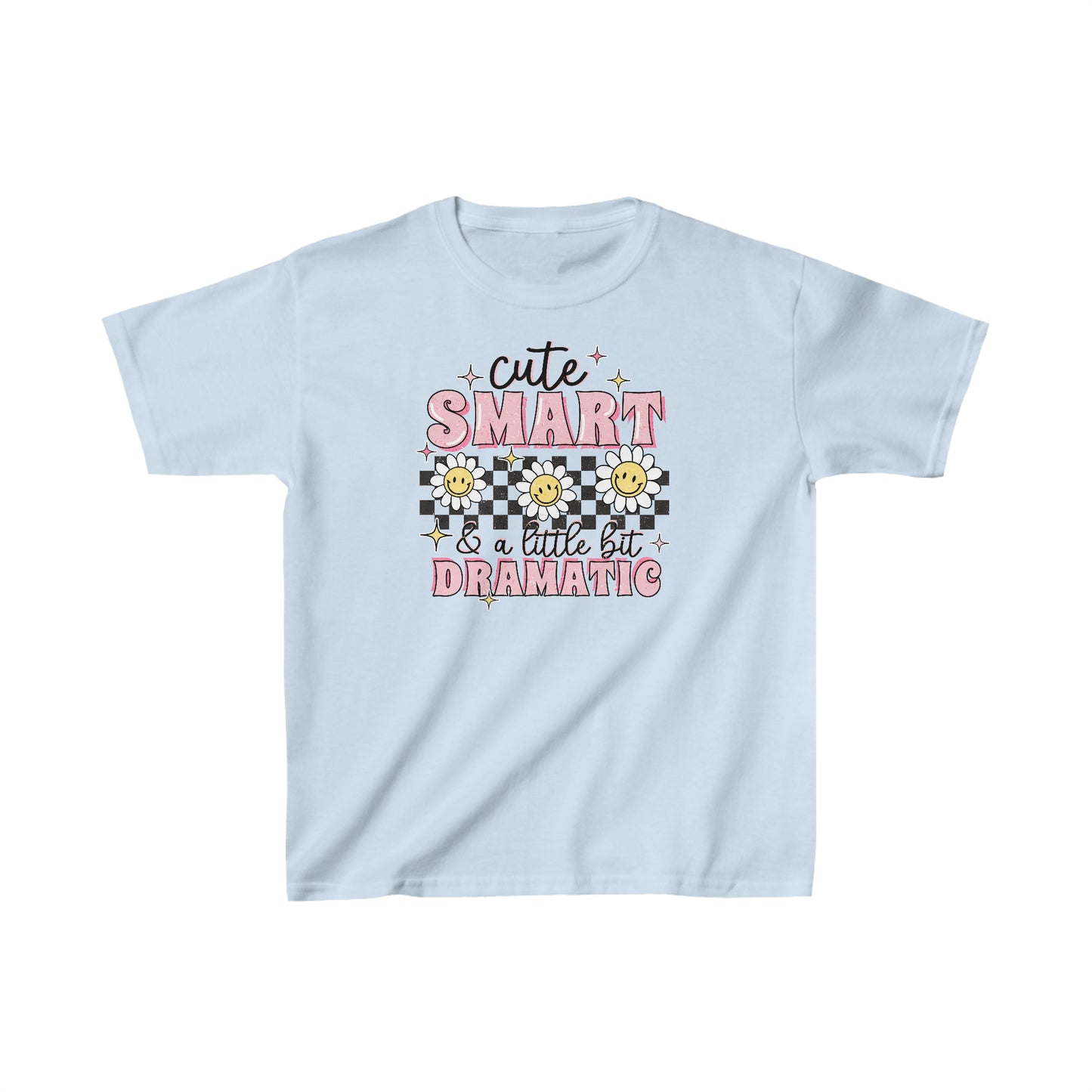 Cute ,Smart, and a little bit dramatic Kids Heavy Cotton™ Tee