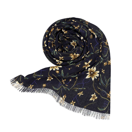 Midnight Star Daisies Light Scarf