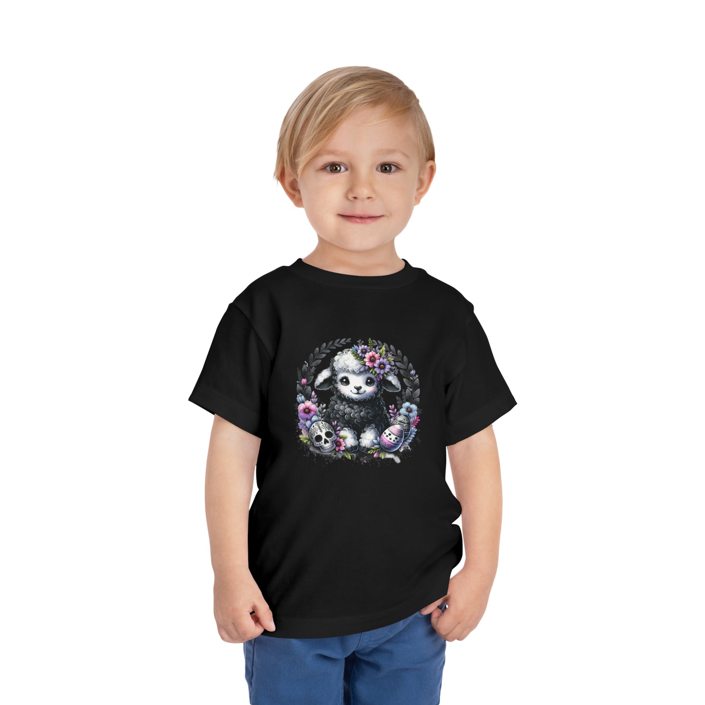 Dark Lamb Toddler Short Sleeve Tee (2T-5T)