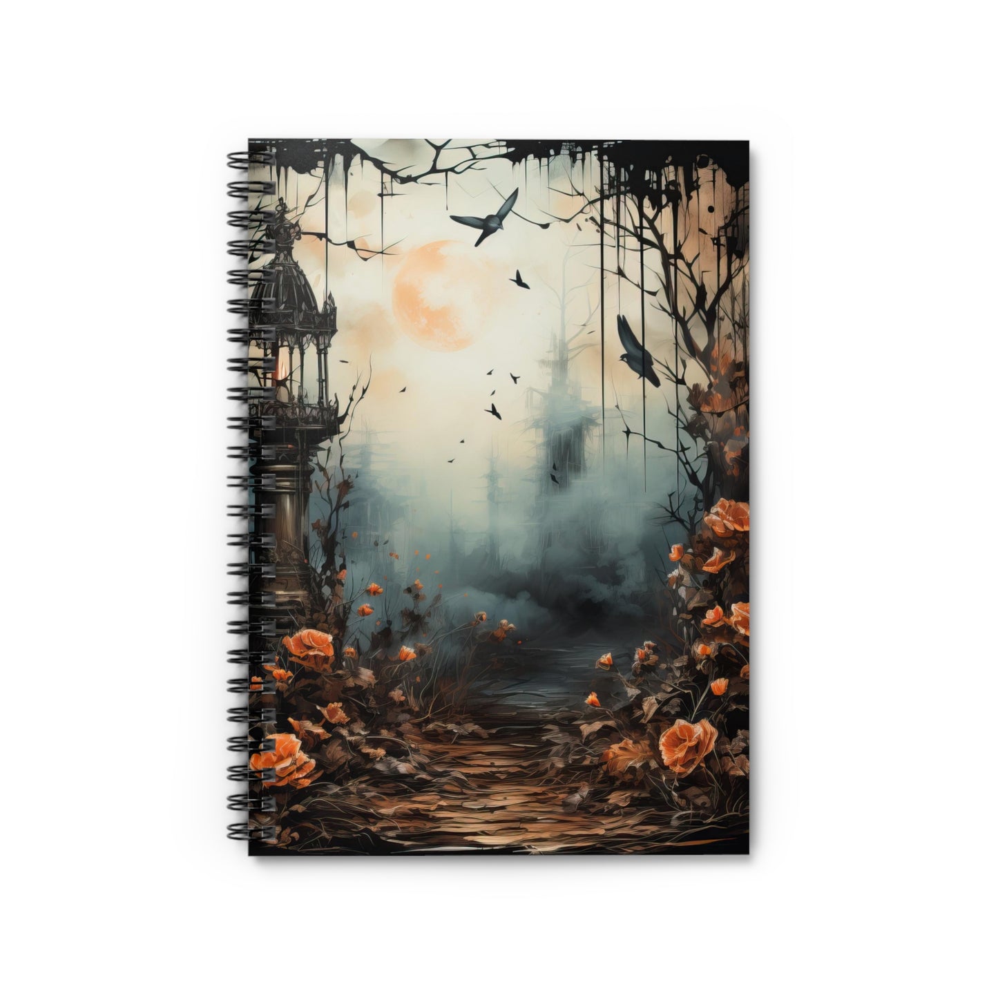 Victorian Garden Spiral Notebook - Ruled Line