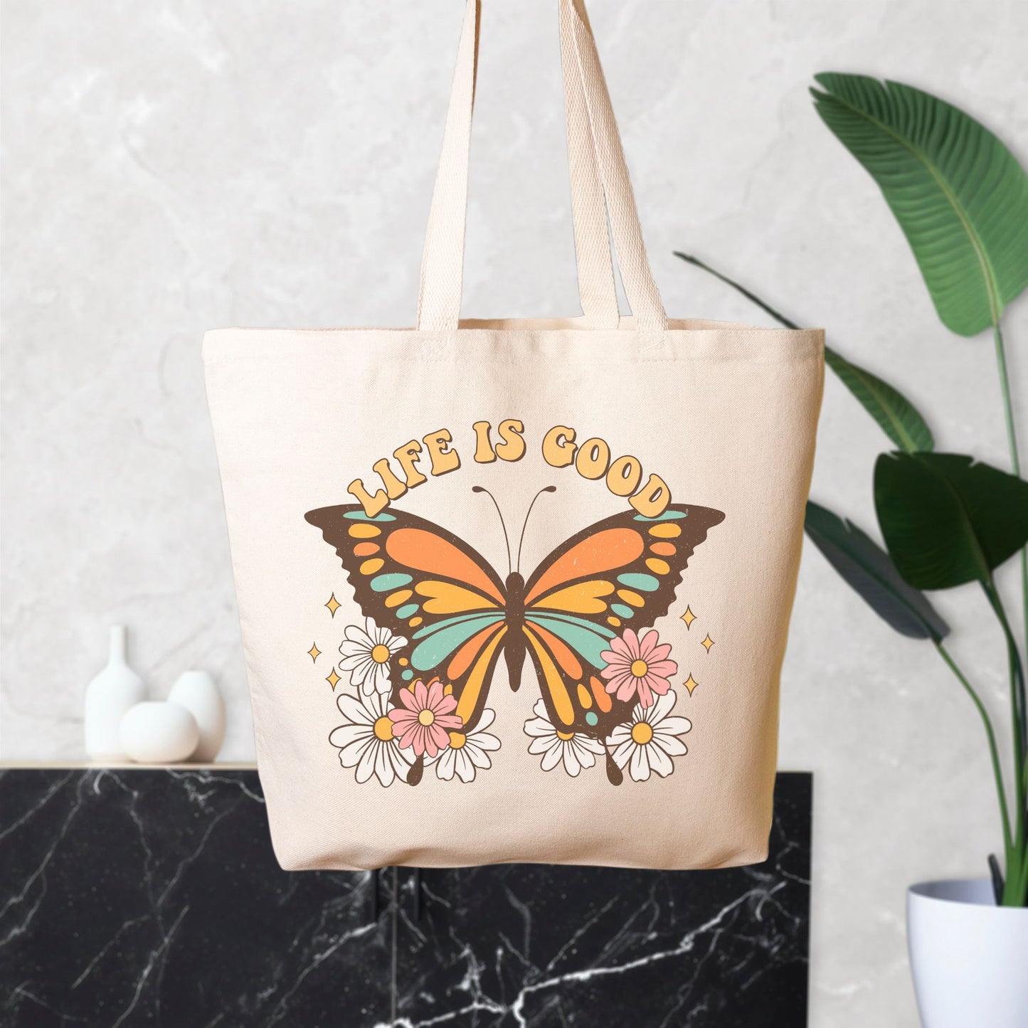 Life is Good Retro Oversized Tote