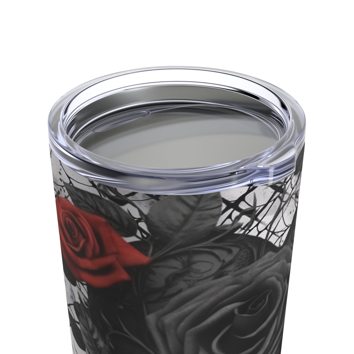 Black heart and roses 20oz Tumbler