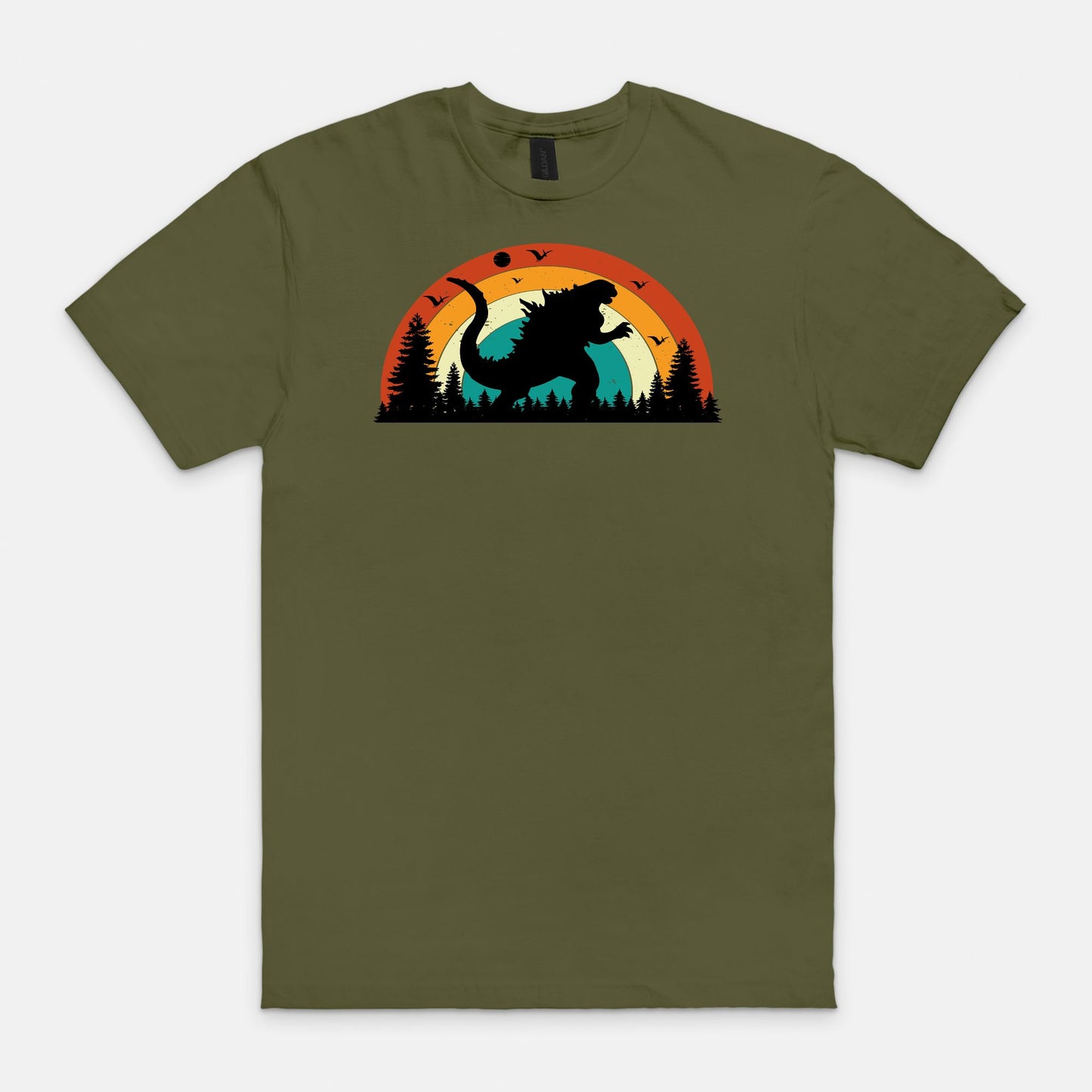 Godzilla Silhouette Unisex Soft-style T-Shirt