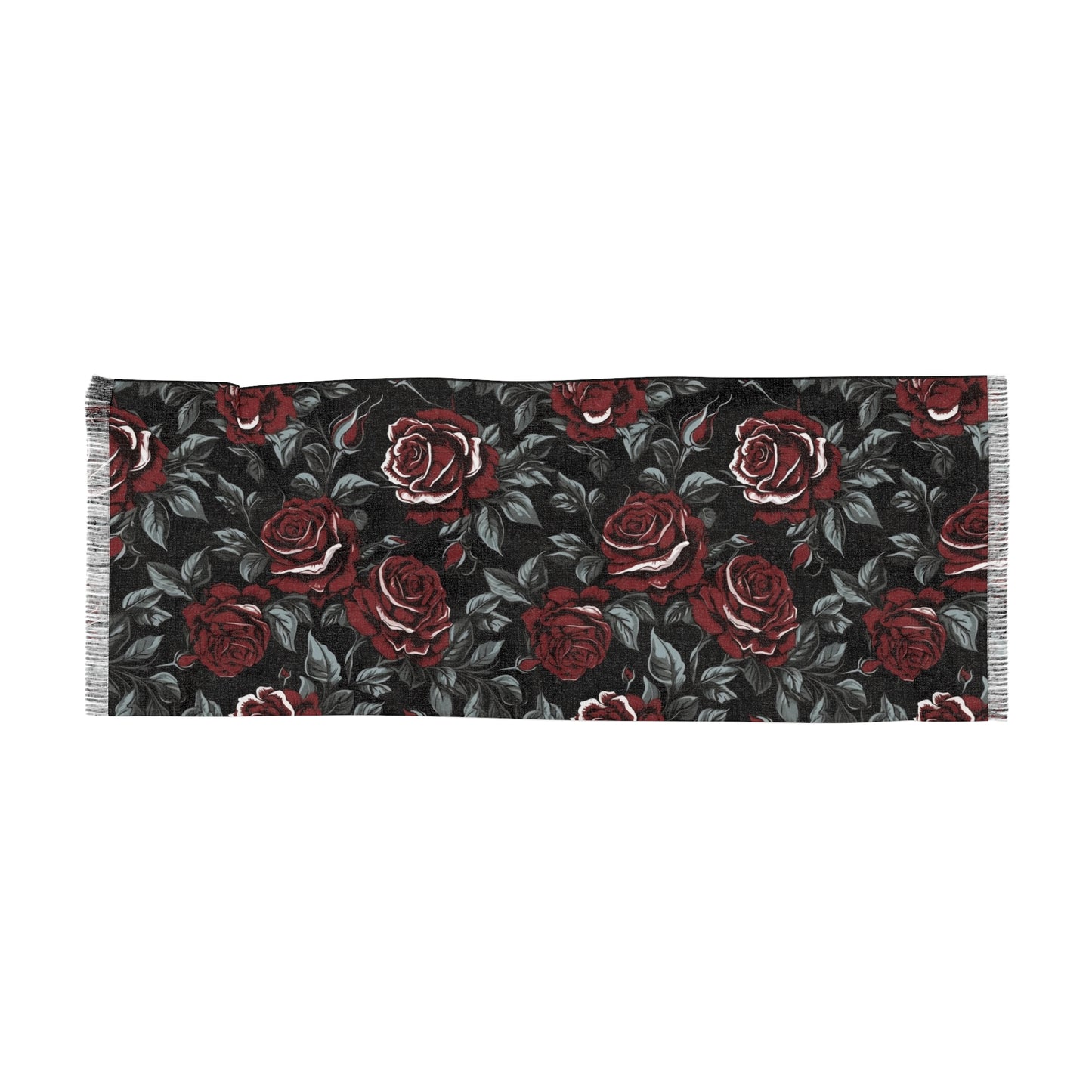 Gothic Dark Roses Scarf