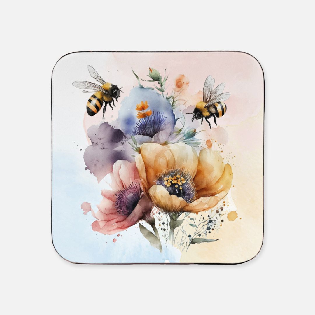 Bumblebee Coaster Hardboard Back