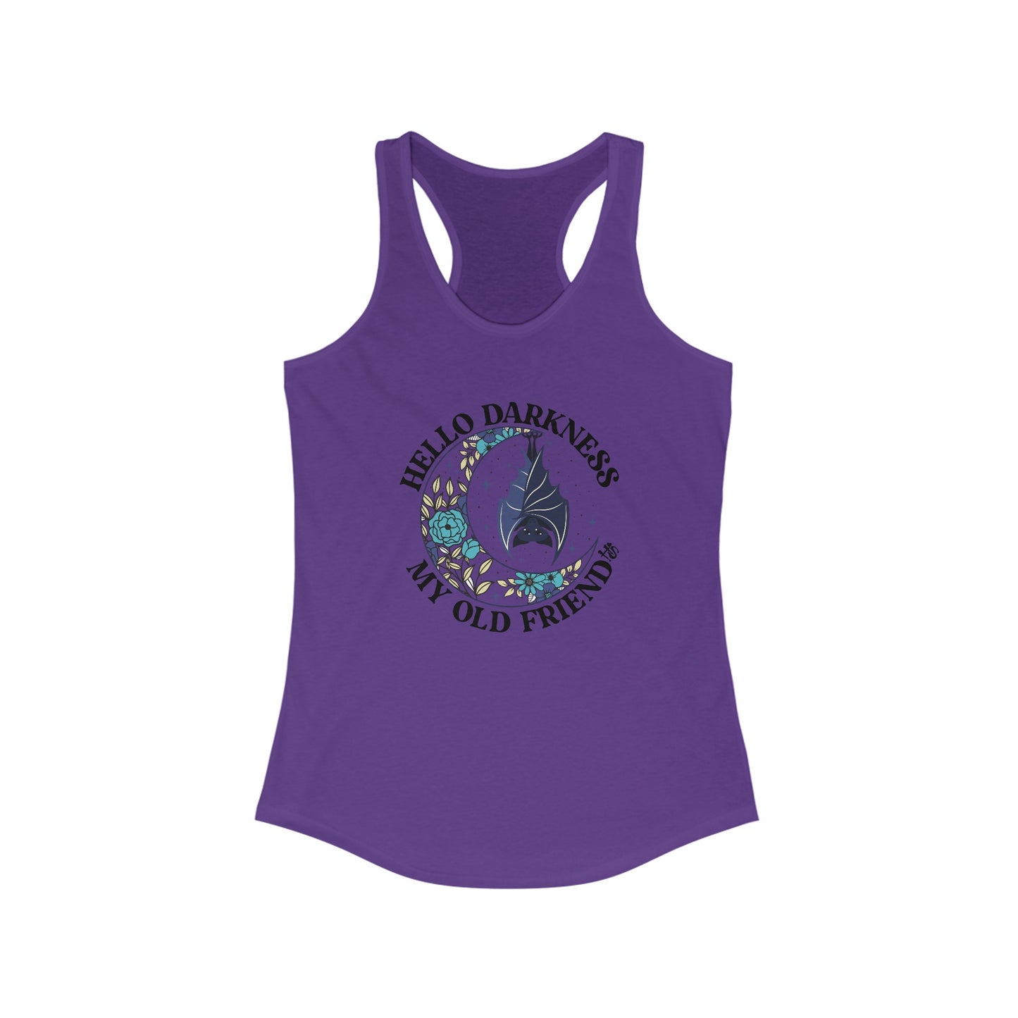 Hello Darkness My Old Friend Women's Racerback Tank