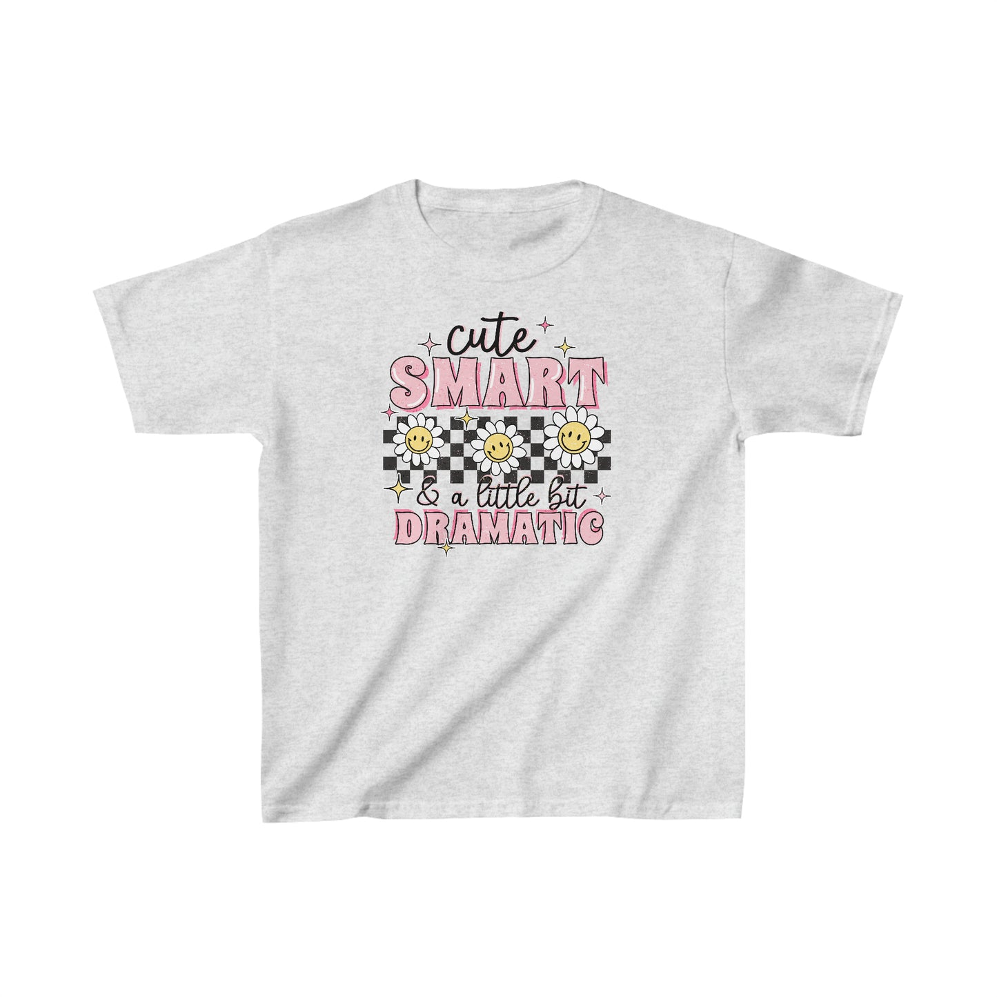 Cute ,Smart, and a little bit dramatic Kids Heavy Cotton™ Tee