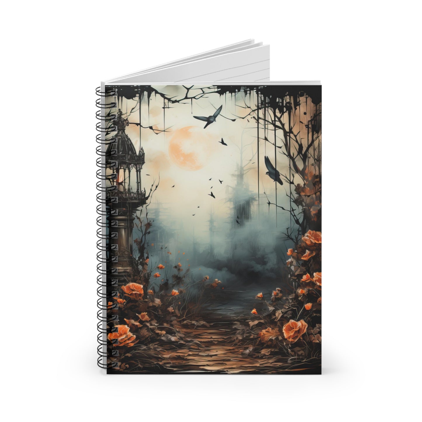 Victorian Garden Spiral Notebook - Ruled Line