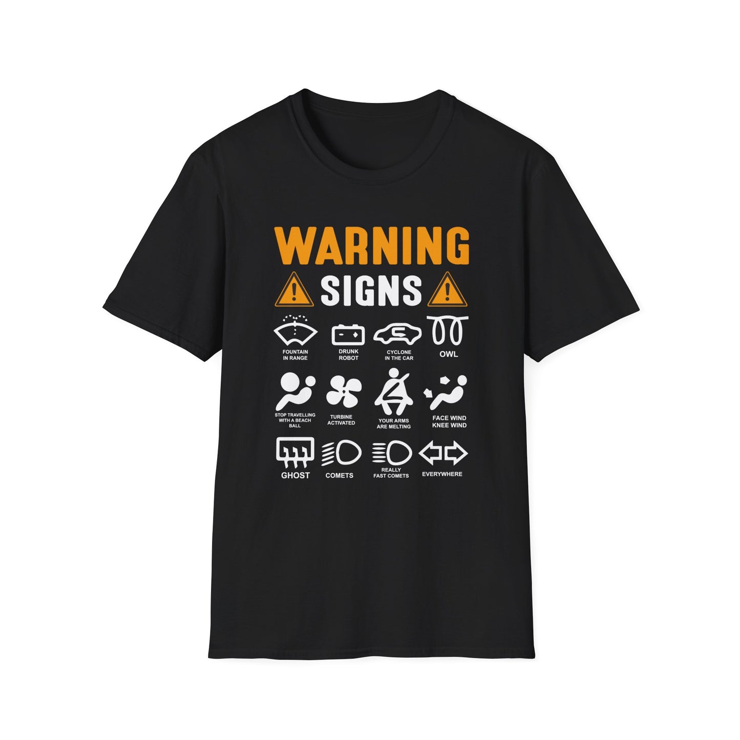 Funny mechanic warning lights  Softstyle T-Shirt