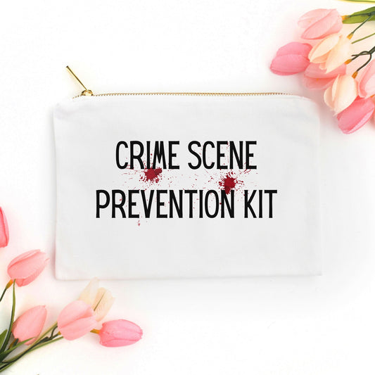 Crime Scene Prevention Kit Cosmetic Bag