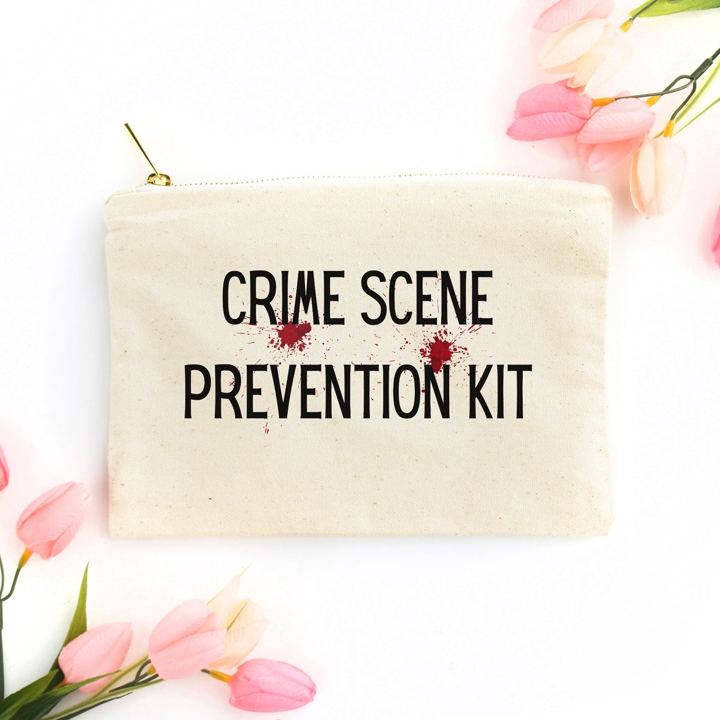 Crime Scene Prevention Kit Cosmetic Bag