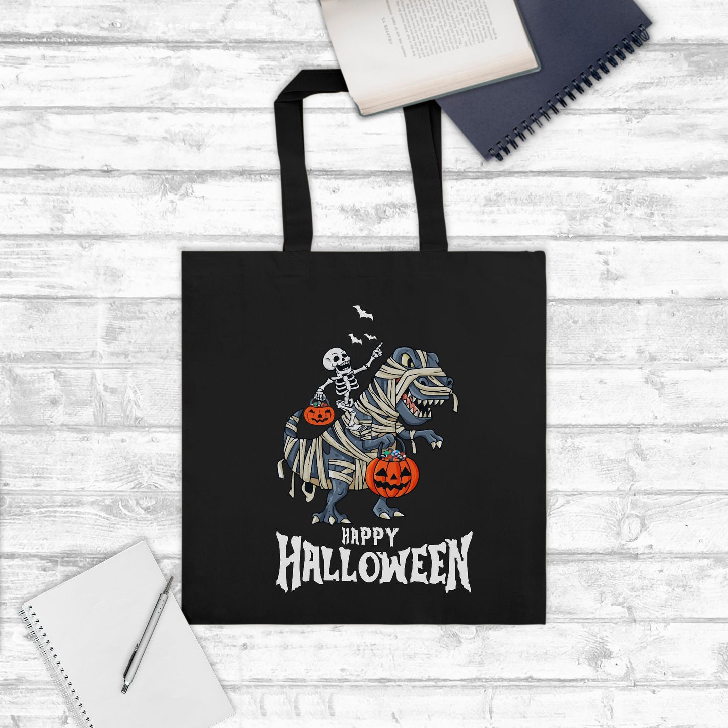 Mummy Rex Trick or Treat Lightweight Tote Bag