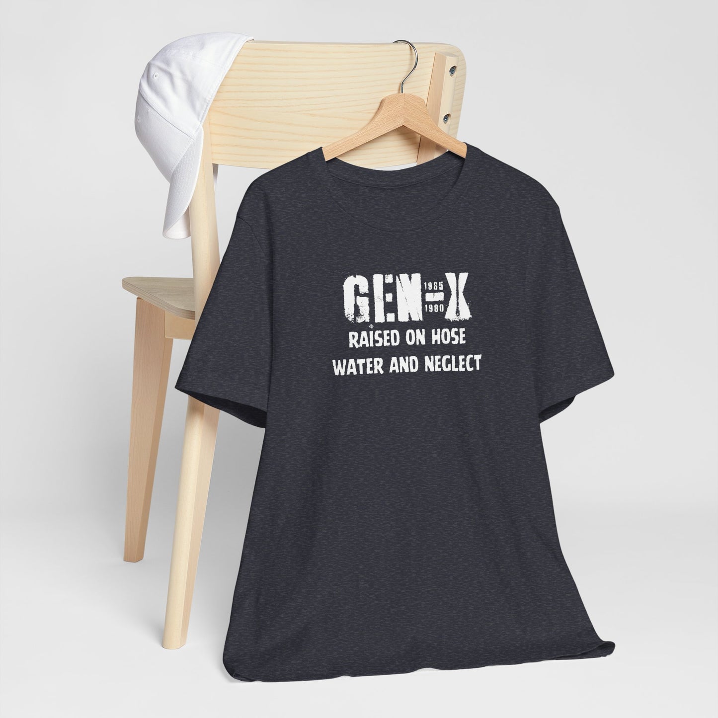 Gen -X Raised On Hose Water And Neglect Unisex Short Sleeve Jersey Tee