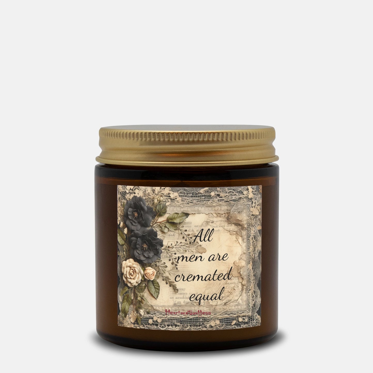 All Men Are Cremated Equal Amber Candle 4oz