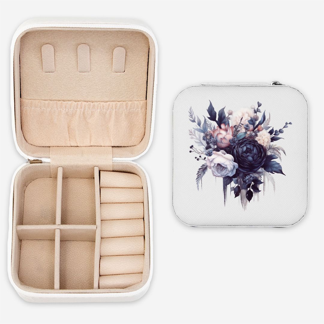 Dark Bouquet Jewelry Travel Case