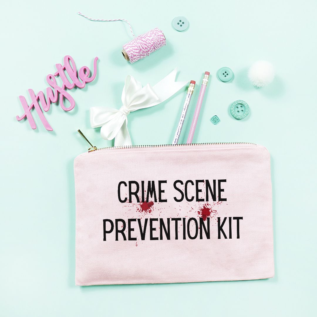 Crime Scene Prevention Kit Cosmetic Bag