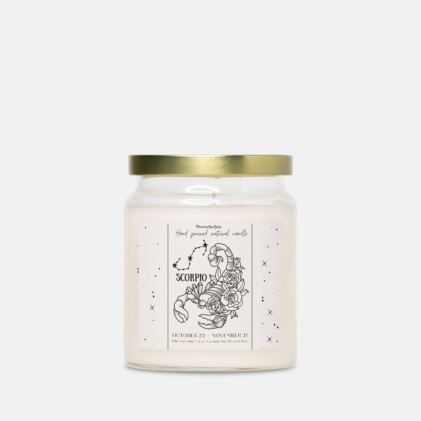 Scorpio Zodiac Apothecary Jar 9oz Candle