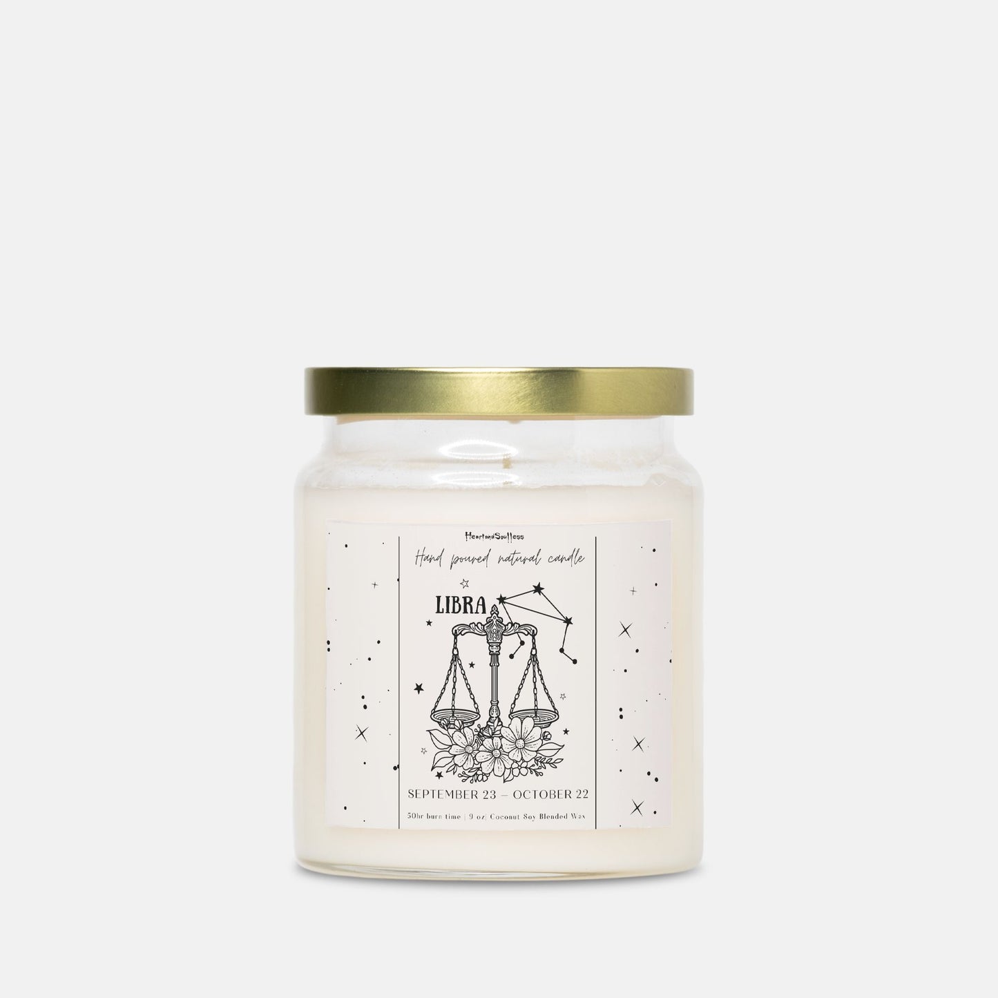 Libra Zodiac Apothecary Jar 9oz Candle