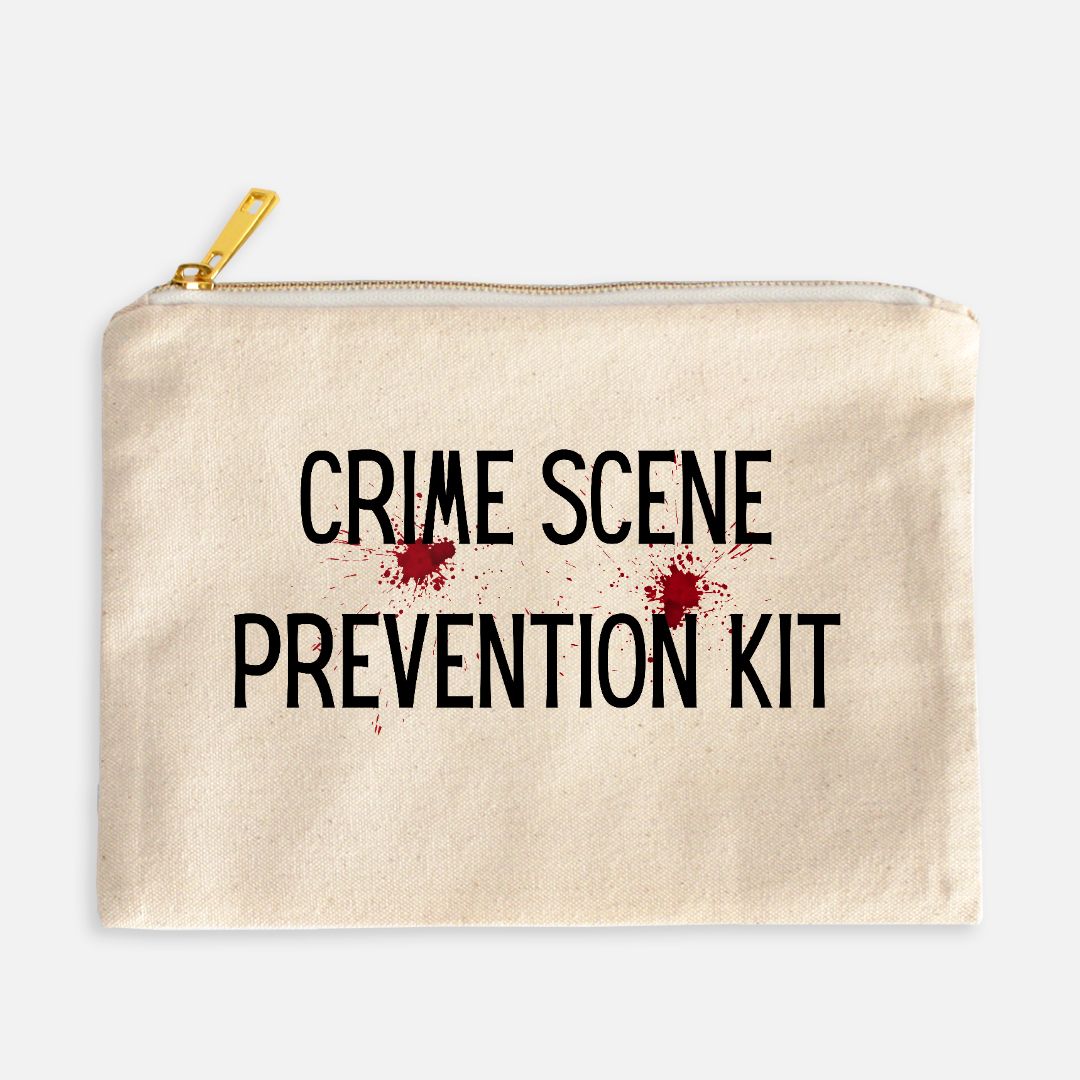 Crime Scene Prevention Kit Cosmetic Bag