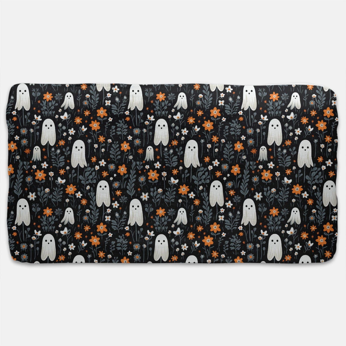 Ghosts in the Wildflowers Jersey Fitted Crib Sheet