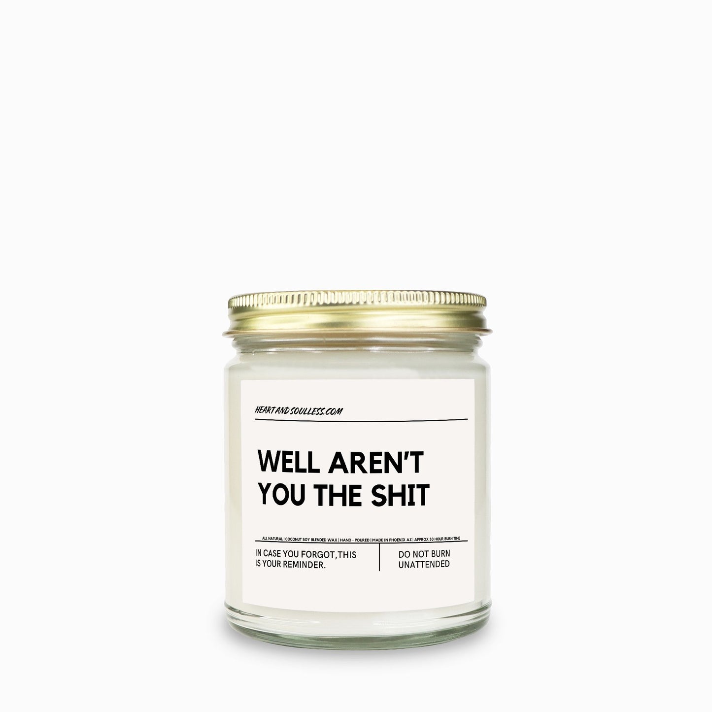 Well Aren't You The Sh*t Clear Jar 9oz Candle