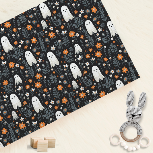 Ghost in the Wildflowers Minky Blanket - 30" x 40"